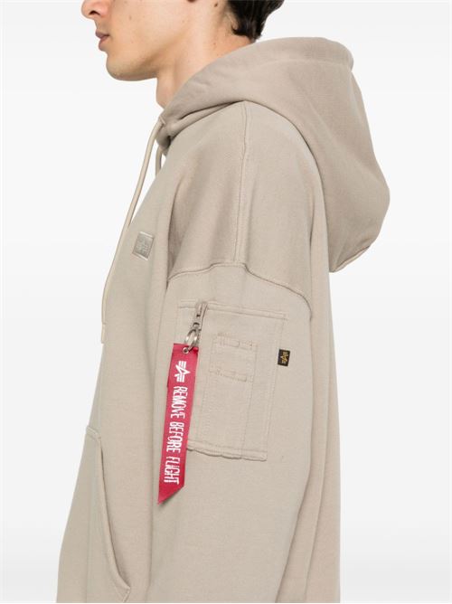 Felpa uomo con cappuccio Alpha Industries | 146335679